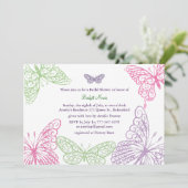 Une invitation de Fête de la mariée du flottement (Debout devant)