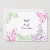 Une invitation de Fête de la mariée du flottement (Dos)