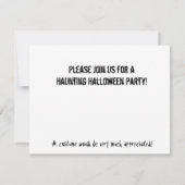 Une invitation de hantise de Halloween (Dos)