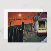 Une invitation de hantise de Halloween (Devant / Derrière)