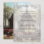 Une invitation de mariage à l'église de campagne (Devant / Derrière)