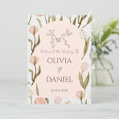 Une invitation de mariage avec une touche rêveuse (Debout devant)