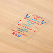Une invitation de mariage du 4 juillet dans les co (Poser)