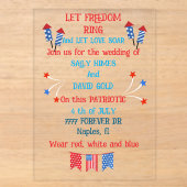 Une invitation de mariage du 4 juillet dans les co (Recto)