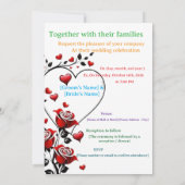 Une invitation de mariage joyeuse (Dos)