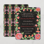 Une invitation de mariage mini super sucrée (Devant / Derrière)