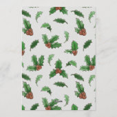 Une invitation de Noël à l'aquarelle chaleureuse e (Dos)