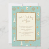 Une invitation de partie d'affaire de vacances (Devant)