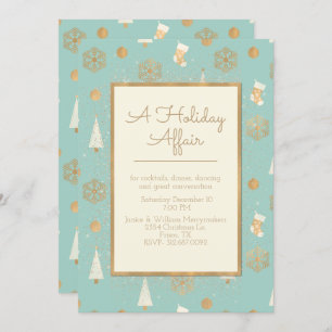 Une invitation de partie d'affaire de vacances