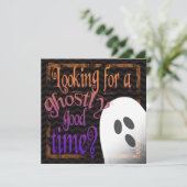 Une Invitation Éffrayante D'Halloween Ghoost (Debout devant)