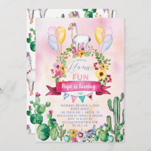 Une invitation entière de fête d'anniversaire
