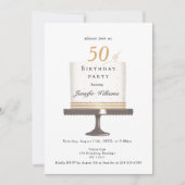 Une invitation moderne et élégante pour l'annivers (Devant)