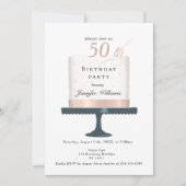 Une invitation moderne et élégante pour l'annivers (Devant)