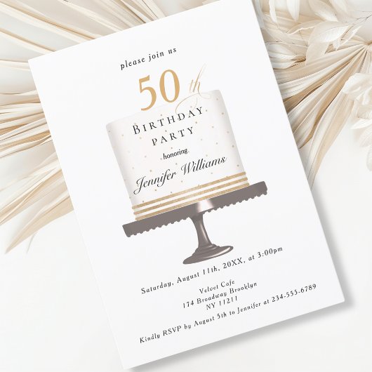 Une invitation moderne et élégante pour l'annivers