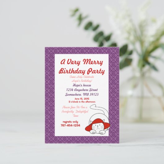 Une Invitation Parfaite À L'Anniversaire (Debout devant)