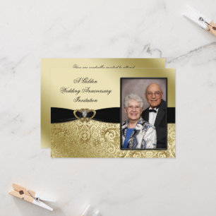 Une invitation photo pour les 50 ans de mariage