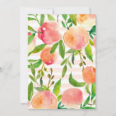 Une invitation pour l'anniversaire de la pêche (Dos)