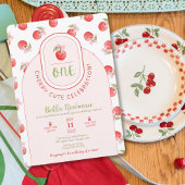 Une invitation pour un premier anniversaire Cherry