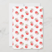 Une invitation pour un premier anniversaire Cherry (Dos)