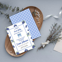 Une invitation pour une Baby Shower "A Berry Sweet