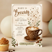 Une invitation pour une Baby Shower : Un bébé est 
