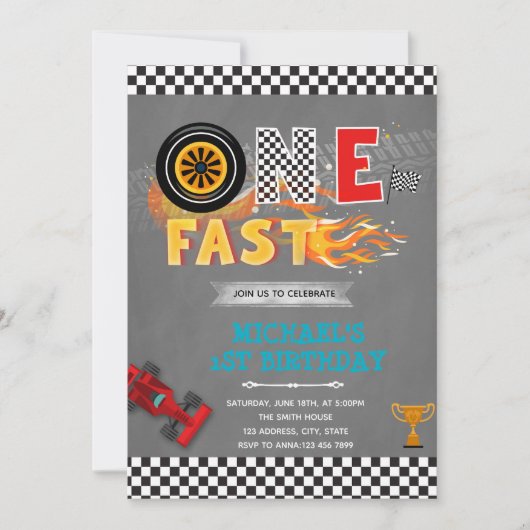 UNE invitation rapide à une fête d'anniversaire (Devant)