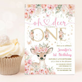 Une Invitation Rose Dorée pour une Fille qui Fête