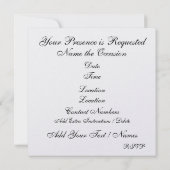 Une invitation royale à une célébration élégante (Dos)