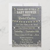 Une invitation rustique de baby shower de pot de (Devant)