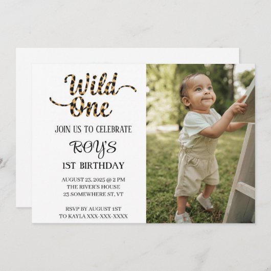 UNE INVITATION SAUVAGE (Devant / Derrière)