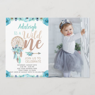 Une invitation sauvage d'anniversaire de fille