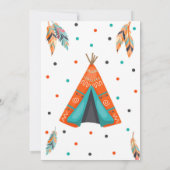 Une invitation sauvage d'anniversaire de Teepee de (Dos)