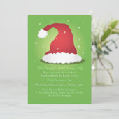 Une invitation très joyeuse au chapeau de Père Noë (Debout devant)