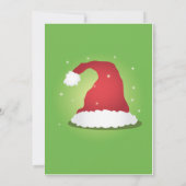 Une invitation très joyeuse au chapeau de Père Noë (Dos)