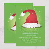 Une invitation très joyeuse au chapeau de Père Noë (Devant / Derrière)