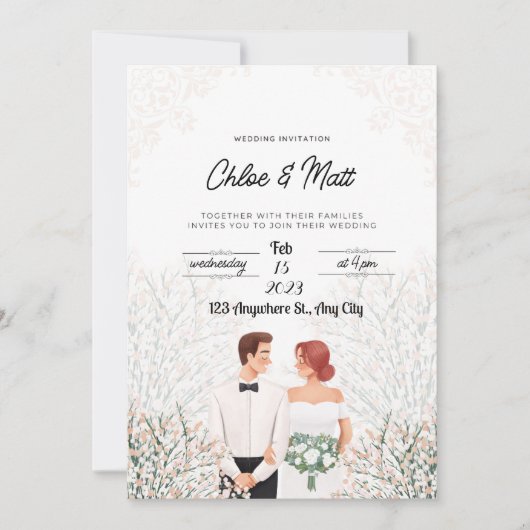 Une invitation unique à votre journée spéciale (Devant)