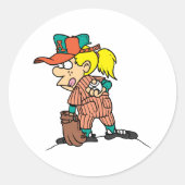 Une Jeune Fille En Stickers De Baseball (Devant)