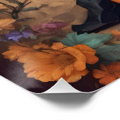 Une jolie affiche Halloween Bat hb1 brillante (Coin)