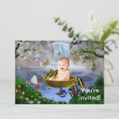 Une jolie invitation pour bébé nature (Debout devant)