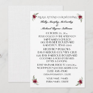 Une Jolie Journée Pour Un Mariage - Invitation
