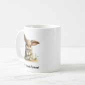 Une jolie Mug de café lapin peint en 3D (Devant gauche)