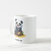 Une jolie Mug de café Panda peint en 3D (Devant gauche)