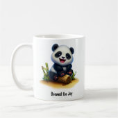 Une jolie Mug de café Panda peint en 3D (Gauche)