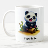 Une jolie Mug de café Panda peint en 3D