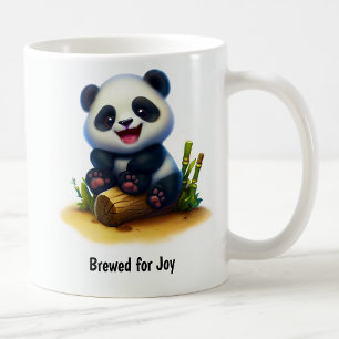 Une jolie Mug de café Panda peint en 3D