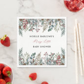 Une jolie petite serviette en papier Baby shower (En situation)