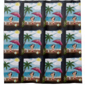 Une journée à la plage Douche rideau (Devant)