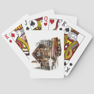Une journée d'hiver cartes à jouer