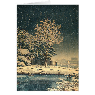 Une journée d'hiver sur la rivière Sumida au Japon