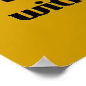 Une journée sans café drôle Poster (Coin)